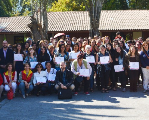 Vecinos y vecinas de Peñalolén con Alcaldesa Carolina Leitao